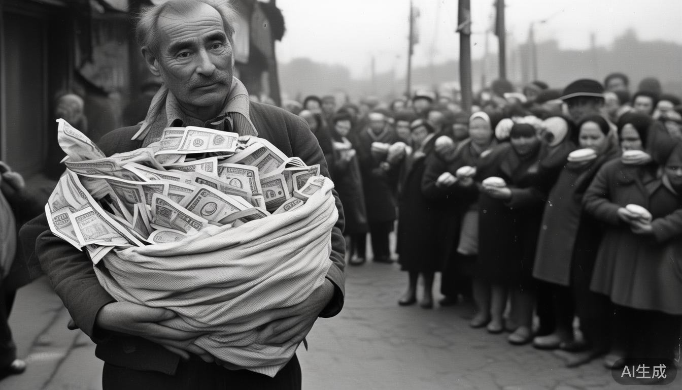 一麻袋钱买不起烧饼72年前法币贬值多严重?物价飞涨如火箭 一麻袋钱买不起烧饼72年前法币贬值多严重?物价飞涨如火箭